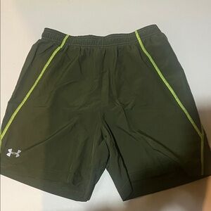 Under Armour Men's Olive Green Athletic Shorts
